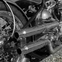 Marmitta terminale moto harley custom chopper cafe