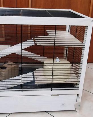 Ferplast Gabbia Criceti in legno FSC HAMSTERVILLE