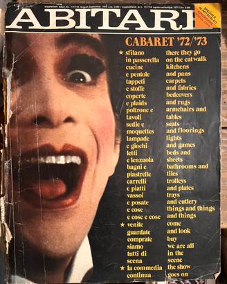 Rivista Abitare agosto settembre 1973