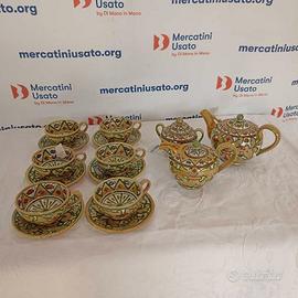 Servizio da the in maiolica Gualdo Tadino