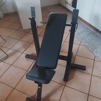 PALESTRA: PANCA PIEGHEVOLE + SET COMPLETO