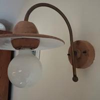 set 3 lampade in cotto e ceramica Toscot