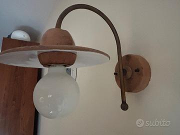 set 3 lampade in cotto e ceramica Toscot