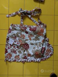 Set presine, guanto forno + grembiule vita da cuci