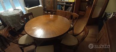 tavolo+6 sedie stile impero
