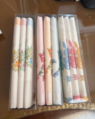 9 Fazzoletti donna in 100% cotone mai usati