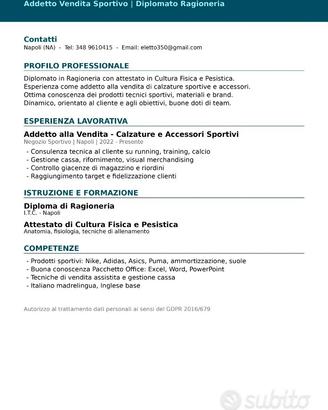 Candidatura lavoro 