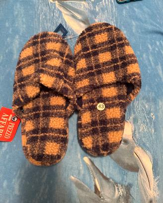 Pantofole uomo nuove con cartellino 43