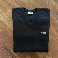 maglione Lacoste vintage nero in lana