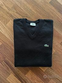 maglione Lacoste vintage nero in lana