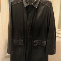 Giaccone in vera pelle nero tg.XL