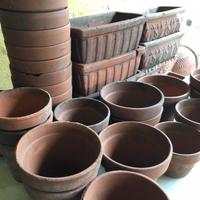 Lotto vasi terracotta diverse misure 40 pezzi