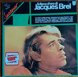 Jacques Brel Collezione 3 LP Disque d'or
