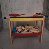 banco lavoro bambini in legno
