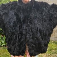 Pelliccia di volpe nera TG 44