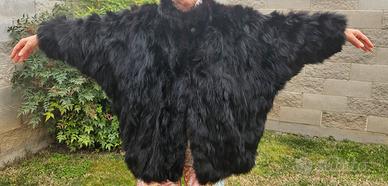 Pelliccia di volpe nera TG 44