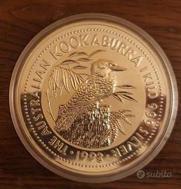 The Australian KOOKABURRA 1 kg 999 silver 1993