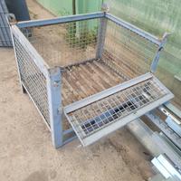 cassa cesta a rete muletto traspallet 