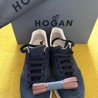 Sneakers Hogan Donna tg 36,5 pelle scamosciata BLU