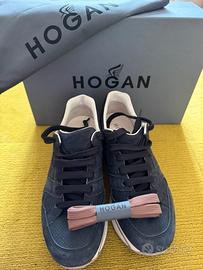 Sneakers Hogan Donna tg 36,5 pelle scamosciata BLU
