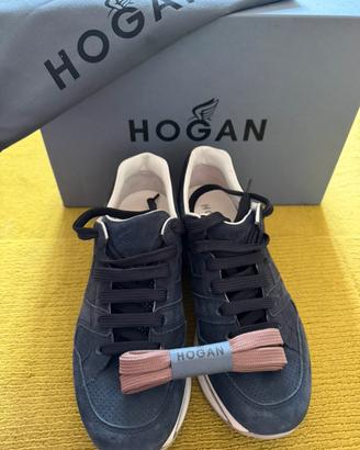 Sneakers Hogan Donna tg 36,5 pelle scamosciata BLU