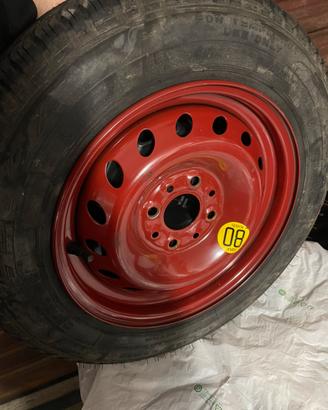 Ruota di scorta con kit gruppo fiat r13