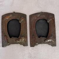 Coppia cornici per foto anni '20