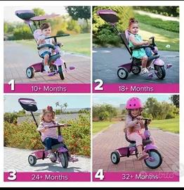Triciclo 4 in 1 vanilla pink - smartTrike