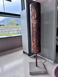 Lampada in rame e marmo