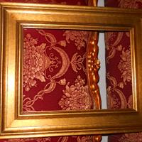 Pregiata cornice in mogano massello