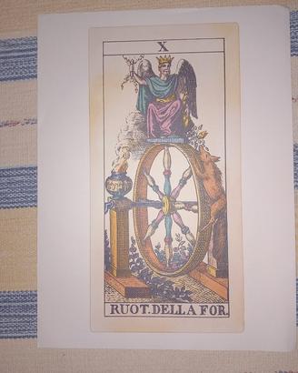 quadro stampa con carta tarocco vintage