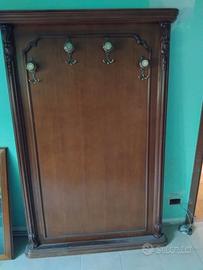 Appendiabiti da parete per ingresso in legno stile