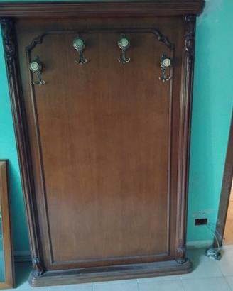 Appendiabiti da parete per ingresso in legno stile