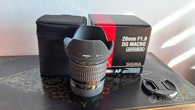 Ottica Sigma 28 mm F 1.8 DG attacco Canon EF
