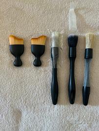 Set pennelli per detailing auto (5pz)