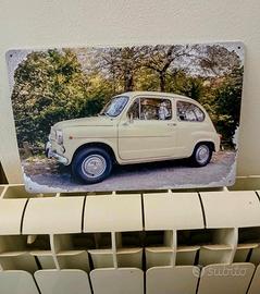 Targa dell auto 600 FIAT