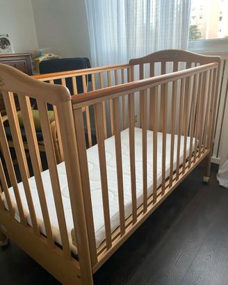 Lettino a sponde + materasso bambino