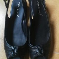 Sandali neri pelle donna n° 40