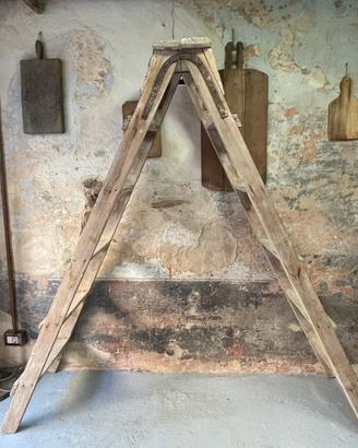 Vecchio scaleo in legno