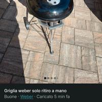 griglia weber ritiro a mano
