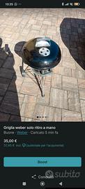 griglia weber ritiro a mano