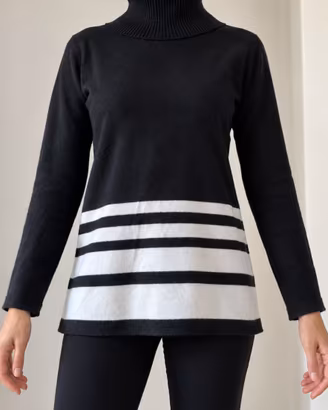 Maglione collo alto 