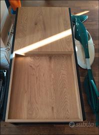 Tavolino da salotto legno e metallo stile industri