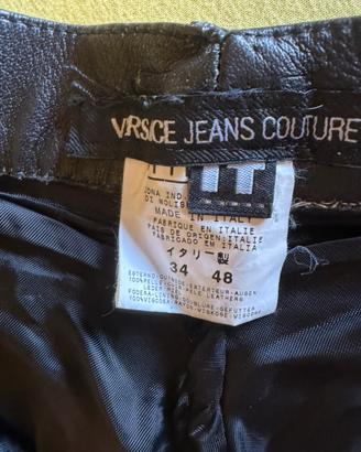Pantalone in pelle versace