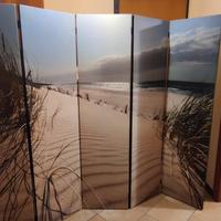 Paravento, Separé in tela su TNT 5 pannelli 