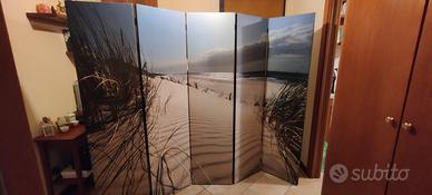 Paravento, Separé in tela su TNT 5 pannelli 