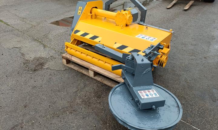 trincia da 1,20m con ruota interfilare da 60cm