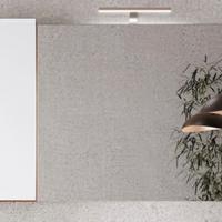 Specchio del bagno, cassetto e lampada (Mai usati)