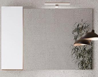 Specchio del bagno, cassetto e lampada (Mai usati)