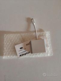 Adattatore OTG Usb-C tre in uno
